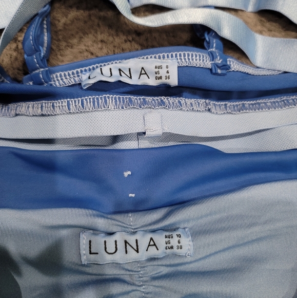 Luna pole wear lunalae high waisted lure you garter cheeky shorts sports bra set - Picture 4 of 4